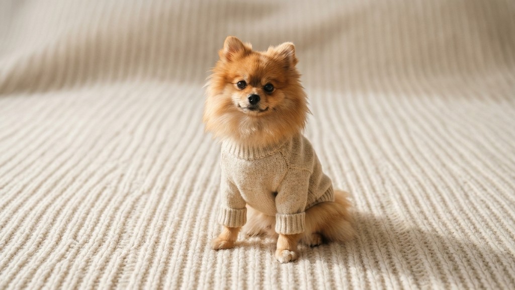 close-up of cream merino wool knit texture showing the fine ribbed pattern, soft natural daylight